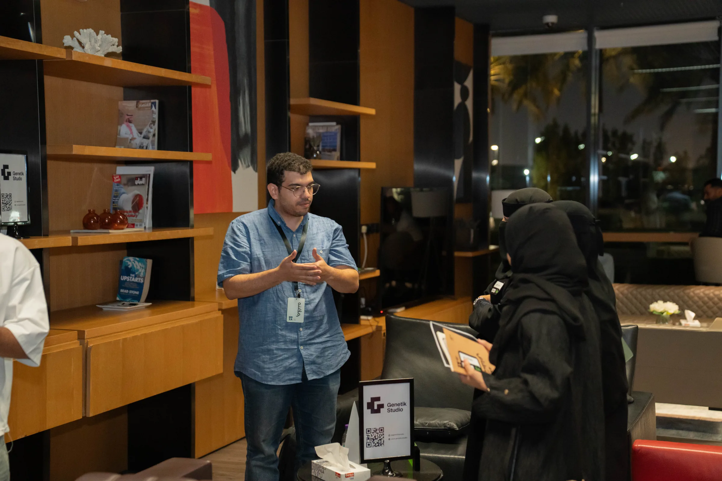 The Genetik Studio booth at OMAI Meetup 01